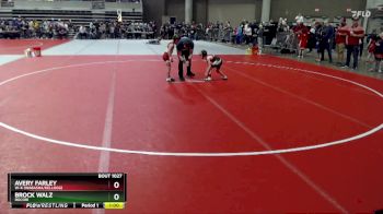 55 lbs Champ. Round 1 - Avery Farley, W-K (Wabasha/Kellogg) vs Brock Walz, Rocori