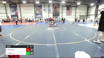 160 lbs Rr Rnd 1 - Rocco Simone, Mayo Quanchi vs Coleton Owen, Ragin Raisins Catawba