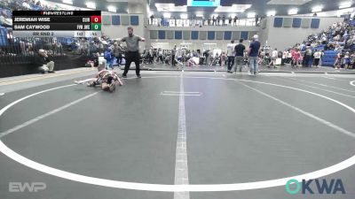 61-67 lbs Rr Rnd 2 - Jeremiah Wise, Clinton Youth Wrestling vs Sam Caywood, Jacket Wrestling Club