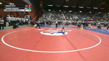 2A-120 lbs 5th Place Match - Gideon Boyd, Lingle-Ft. Laramie/Southeast vs Danner Wiseman, Moorcroft