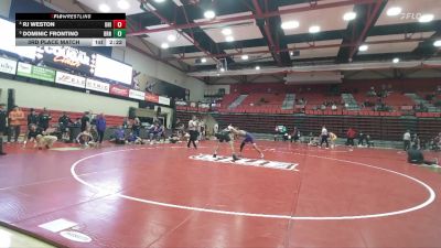 157 lbs 3rd Place Match - RJ Weston, Northern Iowa vs Dominic Frontino, Brown