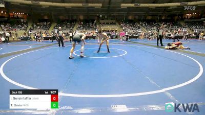 155 lbs Final - Isaac Sensintaffar, Cowboy Wrestling Club vs Theron Davis, Prodigy Elite