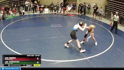 52-55 lbs 2nd Place Match - Lee Thornton, Wasatch WC vs Jag OBrien, Wasatch WC