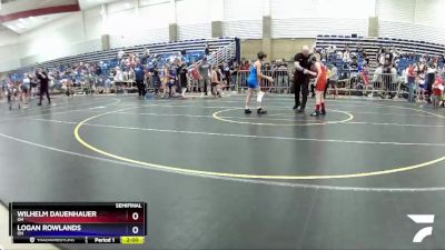 82 lbs Semifinal - Wilhelm Dauenhauer, OH vs Logan Rowlands, OH