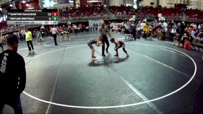 80 lbs Cons. Round 3 - Sawyer Isaacson, 2TG vs Brylen Wietfeld, Clarkson Leigh