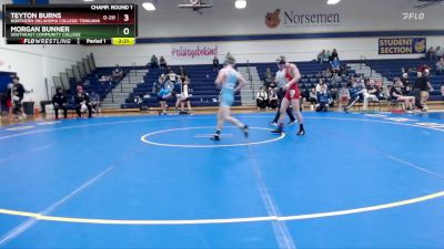 133 lbs Champ. Round 1 - Morgan Bunner, Southeast Community College vs Teyton Burns, Northern Oklahoma College-Tonkawa