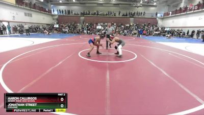 138 lbs Champ. Round 2 - Aaron Callirgos, Desert Ridge High School vs Jonathan Street, Coolidge