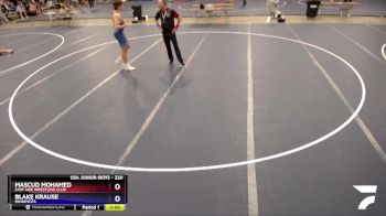 220 lbs Cons. Semi - Mascud Mohamed, East Side Wrestling Club vs Blake Krause, Minnesota