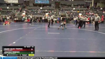 55 lbs Champ. Round 1 - Julius ?JuJu? Thomas, Nebraska Boyz vs Jeremiah Minikwu, CIWC / Team Intensity