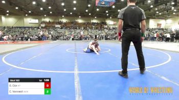 175 lbs Quarterfinal - Gabe Cox, New Plymouth vs Carter Vannest, Vasky Bros