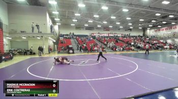 157 lbs Cons. Round 2 - Erik Contreras, Colorado Mesa vs Magnus McCrackin, Simon Fraser