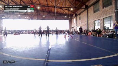 91 lbs Consolation - Hadleigh McClendon, Viking Wrestling Club vs Jordan Rasberry, Henryetta Knights Wrestling Club