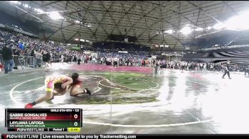 121 lbs Semifinal - Gabbie Gonsalves, SelahFlo Vikings Wrestling vs Layliana Lafoga, Mat Demon Wrestling Club