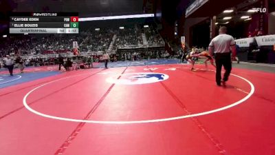 100 lbs Quarterfinal - Ellie Bouzis, Campbell County vs Caydee Eden, Powell