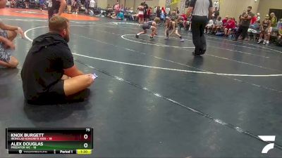 75 lbs Quarters & Wb (16 Team) - Alex Douglas, Predator WC vs Knox Burgett, Ironclad Koncrete Kids