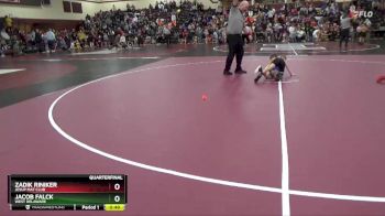 SPW-11 lbs Quarterfinal - Jacob Falck, West Delaware vs Zadik Riniker, Jesup Mat Club