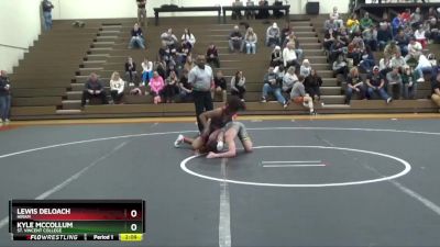 133 lbs Semifinal - Kyle McCollum, St. Vincent College vs Lewis Deloach, Hiram