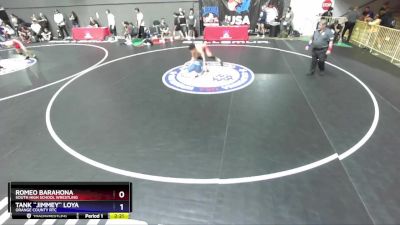 144 lbs Champ. Round 1 - Romeo Barahona, South High School Wrestling vs Tank ``Jimmey`` Loya, Orange County RTC