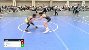 113 lbs Round Of 16 - Adrian Escobar, Topanga Wrestling/Beat The Streets LA vs Aaron Garcia, Gold Rush Wr Ac