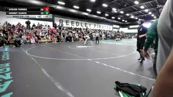 132 lbs Semifinal - Johnny Olmos, San Luis Obispo vs Steven Torres, Chowchilla