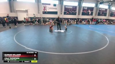 95 lbs Round 1 - Gunnar Williams, Texas Wrestling Academy vs Cole Thompson, Vici Wrestling Club