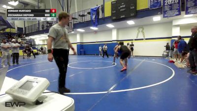 190 lbs 3rd Place - Jordan Hurtado, Fort Smith Northside vs Zechariah DeFord, Will Rogers