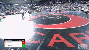 4A 106 lbs Cons. Round 2 - Joseph Meyers, Central Valley vs Zaiden Gonzalez, Sunnyside