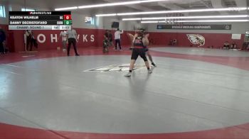 184 lbs Champ. Round 1 - Danny DeCristofaro, Cornell College vs Keaton Wilhelm, Blackburn