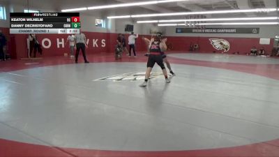 184 lbs Champ. Round 1 - Danny DeCristofaro, Cornell College vs Keaton Wilhelm, Blackburn