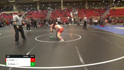 120 lbs Semifinal - Baron Rosas, Maize Wrestling Club vs Liam Hyder, Greater Heights Wrestling