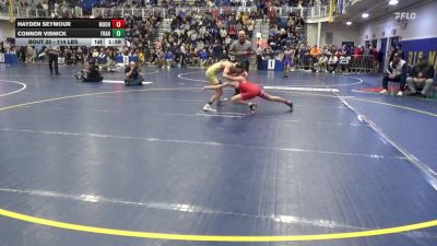 114 lbs R-64 - Hayden Seymour, Moon vs Connor Visnick, Franklin Regional