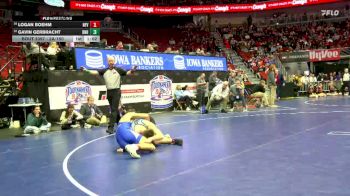 2A-150 lbs Cons. Round 3 - Logan Boehm, North Fayette Valley vs Gavin Gerbracht, Dike-New Hartford