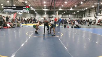 120 lbs Finals (2 Team) - Thomas Egley, GREAT BRIDGE WRESTLING CLUB vs Trevelian James, NC PRIDE