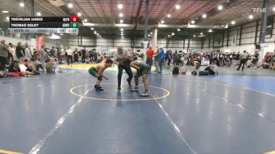 120 lbs Finals (2 Team) - Thomas Egley, GREAT BRIDGE WRESTLING CLUB vs Trevelian James, NC PRIDE