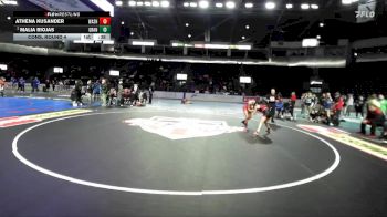 Girls 110 lbs Cons. Round 4 - Athena Kusander, Washington (Girls) vs Malia Riojas, Granger (Girls)