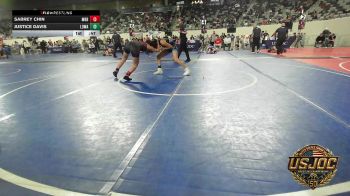 100 lbs Consi Of 4 - Sabrey Chin, Mighty Bluebirds vs Justice Davis, Lady Outlaw Wrestling Academy