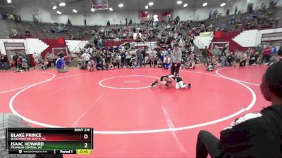 58-61 lbs Round 1 - Blake Prince, Bloomington South WC vs Isaac Howard, Franklin Central WC
