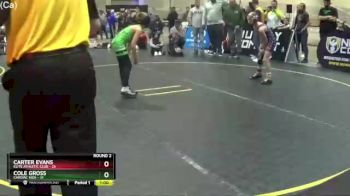 92 lbs Round 2 (4 Team) - Cole Gross, Cardiac Kids vs CARTER EVANS, Elite Athletic Club