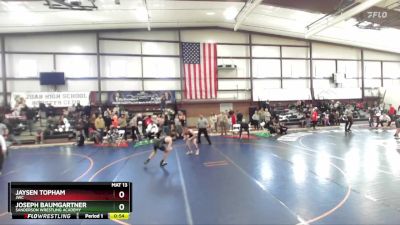 120 lbs Cons. Round 4 - Joseph Baumgartner, Sanderson Wrestling Academy vs Jaysen Topham, JWC