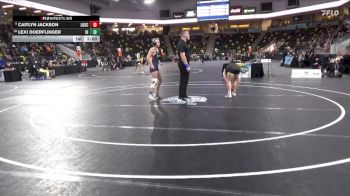 117 lbs Champ. Round 1 - Caitlyn Jackson, Lindenwood University vs Lexi Doerflinger, Hiram