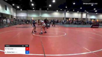 145 lbs Quarterfinal - William Henckel, Connecticut vs Aiden Robertson, MWC Wrestling Academy