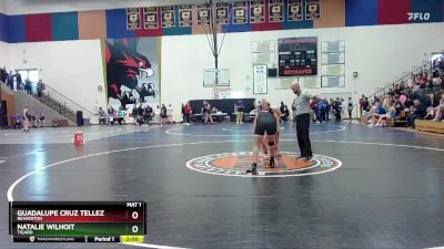 170 lbs Quarterfinal - Natalie Wilhoit, Tigard vs Guadalupe Cruz Tellez, Beaverton