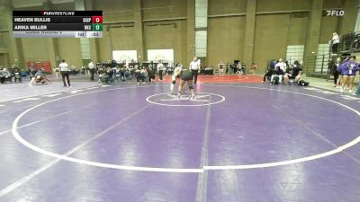 235 lbs Cons. Round 4 - Heaven Bullis, Sand Springs vs Arika Miller, North Kansas City