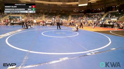 61 lbs Round Of 32 - ROWDY BLAKE, Raw Wrestling Club vs Remington Shearburn, Spartan Wrestling Fort Smith