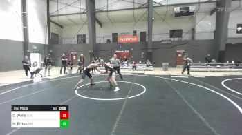 130 lbs 2nd Place - Cohen Wells, Outlaw WC vs Hesston Bitton, Mat Rattlers