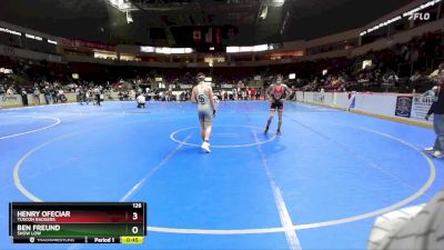 126 lbs Cons. Round 5 - Henry Ofeciar, Tuscon Badgers vs Ben Freund, Show Low