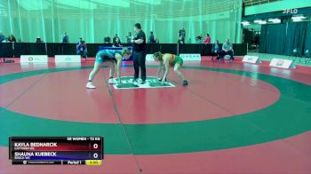 72 kg Round 1 - Kayla Bednarcik, Cattown WC vs Shauna Kuebeck, Brock WC