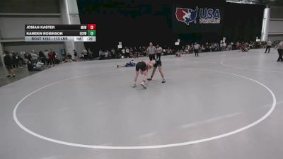 113 lbs Cons. Rd Of 64 - Josiah Kaster, Moyer Elite Wrestling vs Kamden Robinson, Elm Creek Youth Wrestling Club