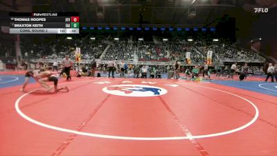4A-106 lbs Cons. Round 2 - Braxton Keith, Cheyenne East vs Thomas Hoopes, Star Valley