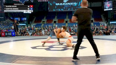 132 lbs Cons. Semis - Slater Hicks, CA vs Justyce Zuniga, WA